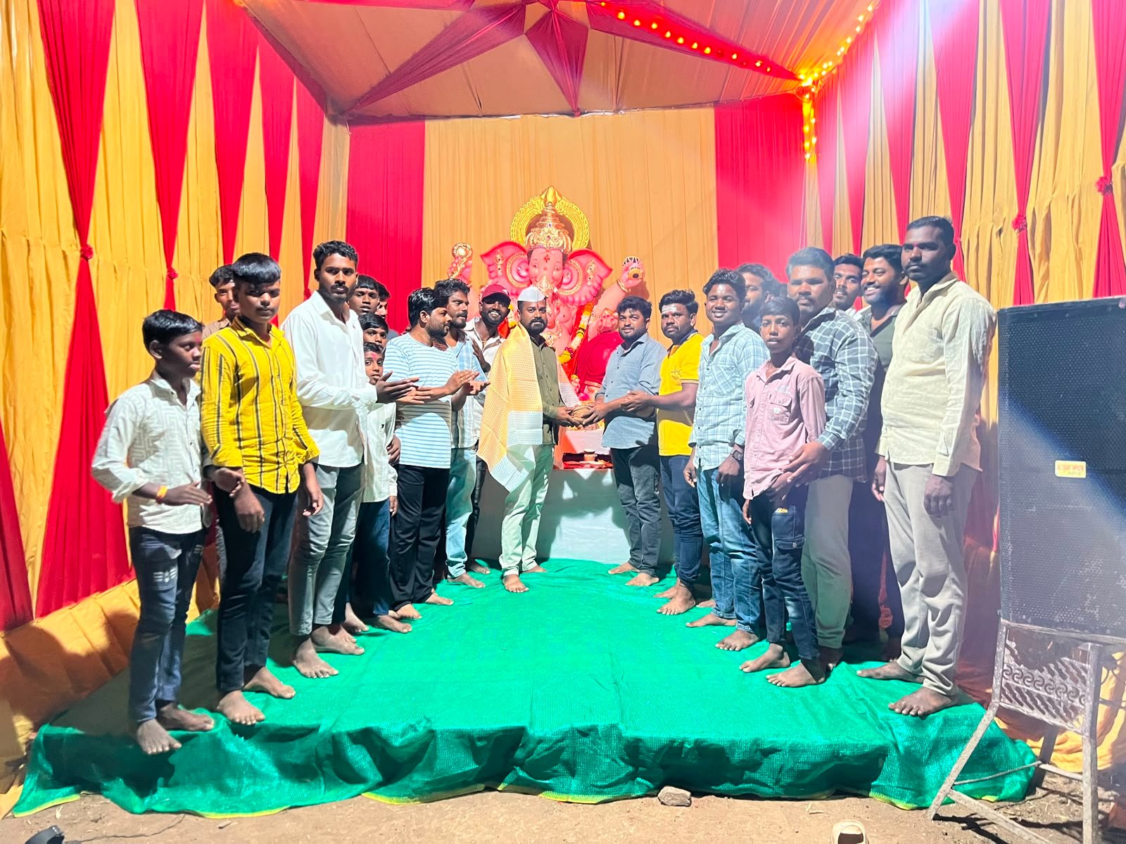 तालुका खटाव निमसोड देव नगर गणेश उत्सव सत्कार समारंभ