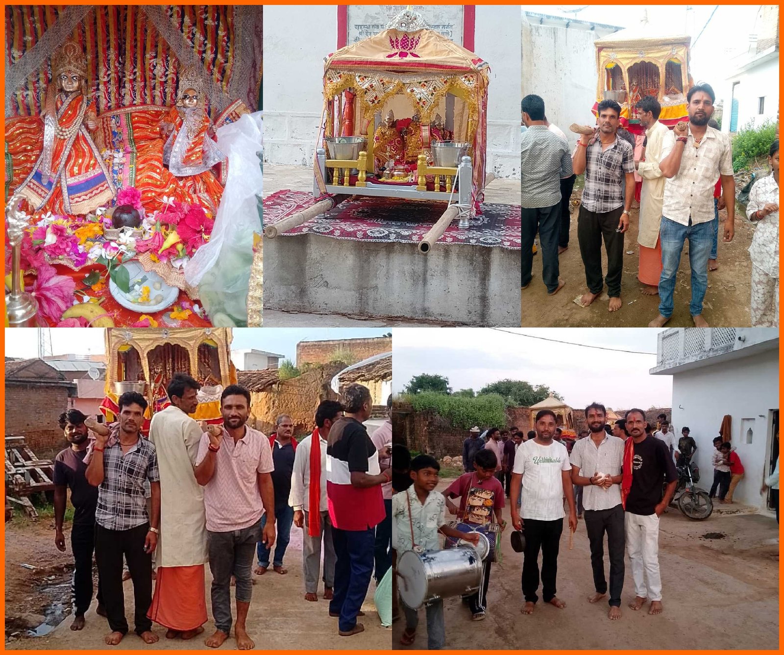 गहरवार के मंदिर से भगवान निकले नगर भ्रमण पर, श्रद्धालुओं ने किया भव्य स्वागत