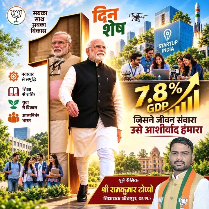 *17 सितंबर की शाम घर-घर जलेगा ‘आशीर्वाद का दिया’ : सीतापुर विधायक रामकुमार टोप्पो ने की सहभागिता की अपील*