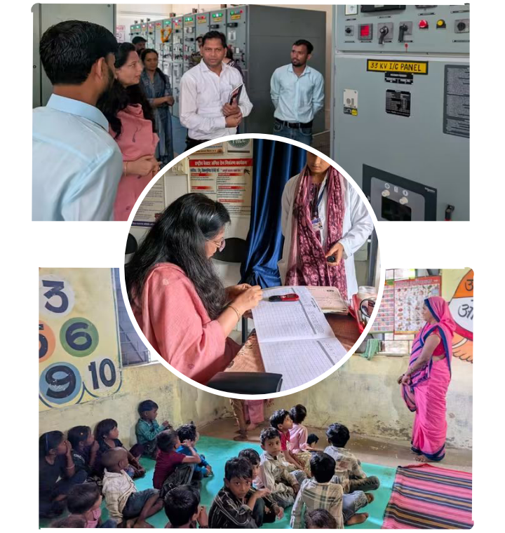 आलीराजपुर कलेक्टर नीतू माथुर क्षेत्र में विकास कार्यों की समीक्षा के लिए निरीक्षण किया