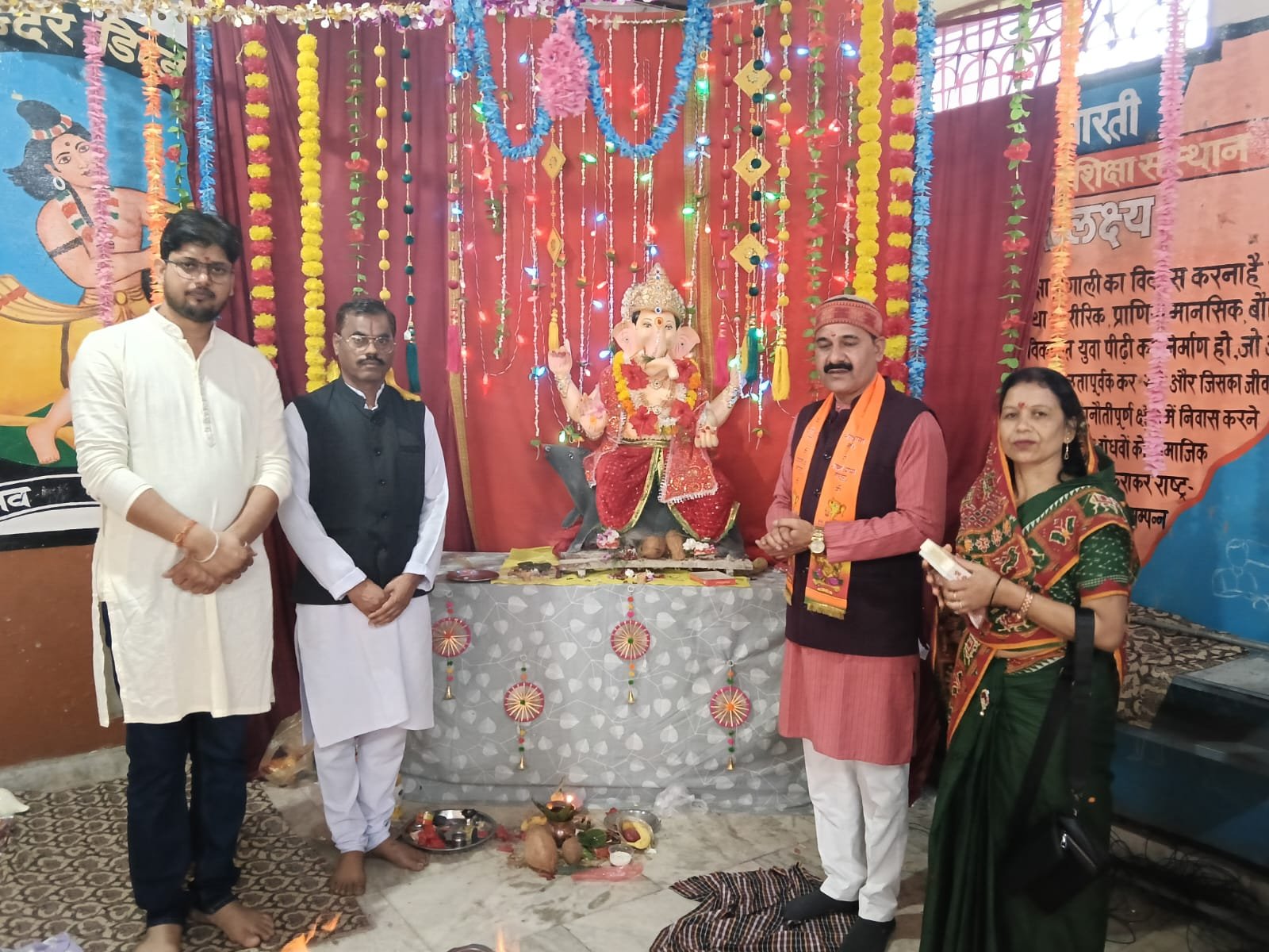 अनंत चतुर्दशी पर शिशु मंदिर में गजानन को दी अश्रुपूर्ण विदाई