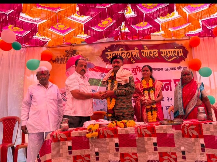 सातारा जिल्ह्यातील खटाव तालुका निमसोड गावचे सुपुत्र सहदेव घाडगे सहदेव घाडगे यांचा सेवानिवृत्ती कार्यक्रम संपन्न