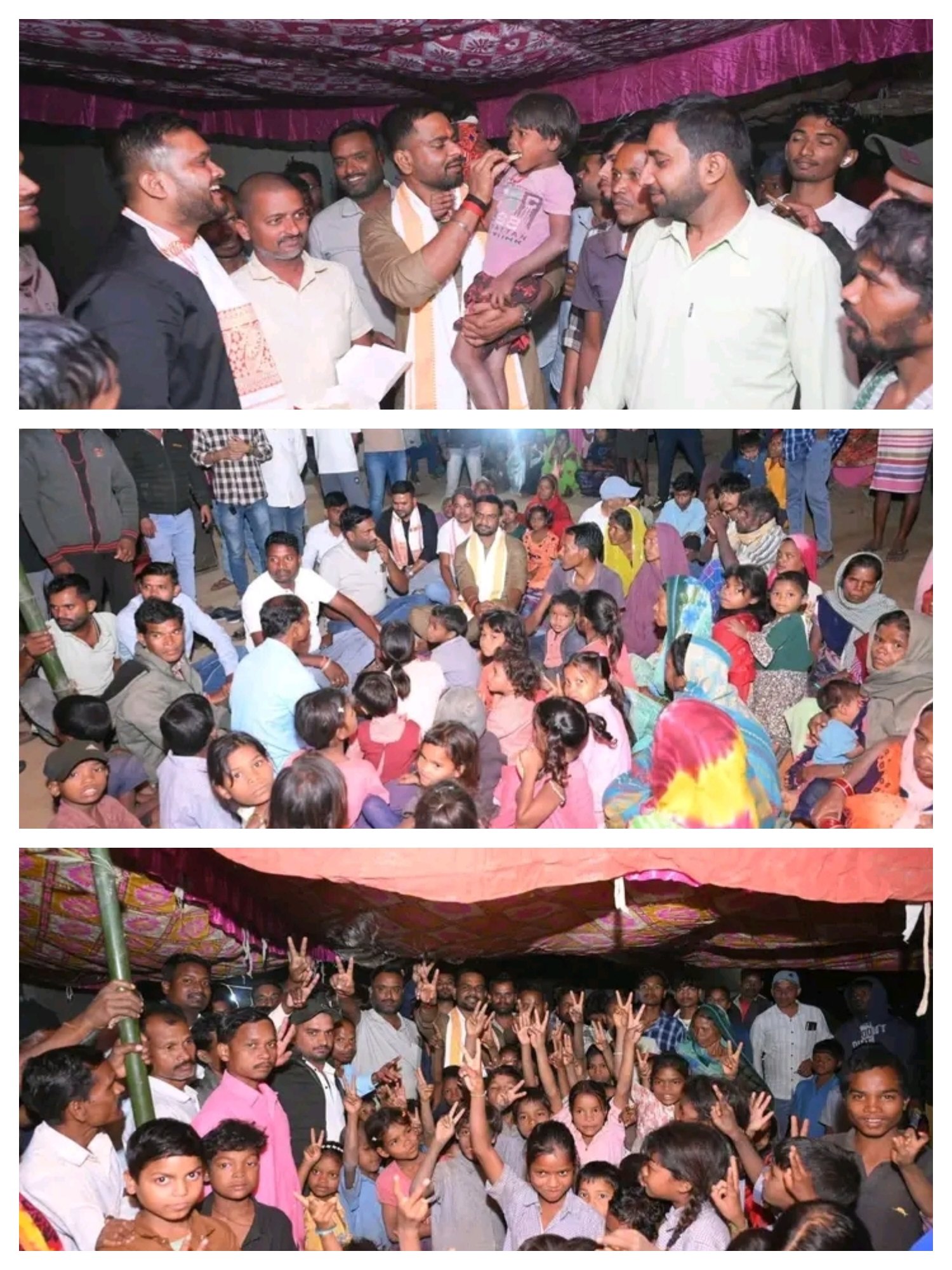 कई पीढ़ियों से सुविधाओं से वंचित माझी बस्ती को विधायक रामकुमार टोप्पो ने लिया गोद,,,