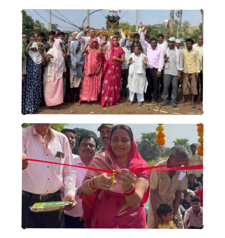 बरझर में ₹6 लाख की डीपी का विधायक सेना पटेल ने किया उद्घाटन, तीन साल से पानी के लिए परेशान ग्रामीणों की समस्या पर कलेक्टर को लगाया फोन