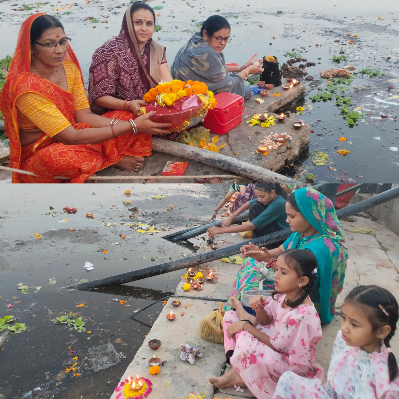 सर्वपितृ अमावस्या पर दीपदान कर पितरों को किया नमन