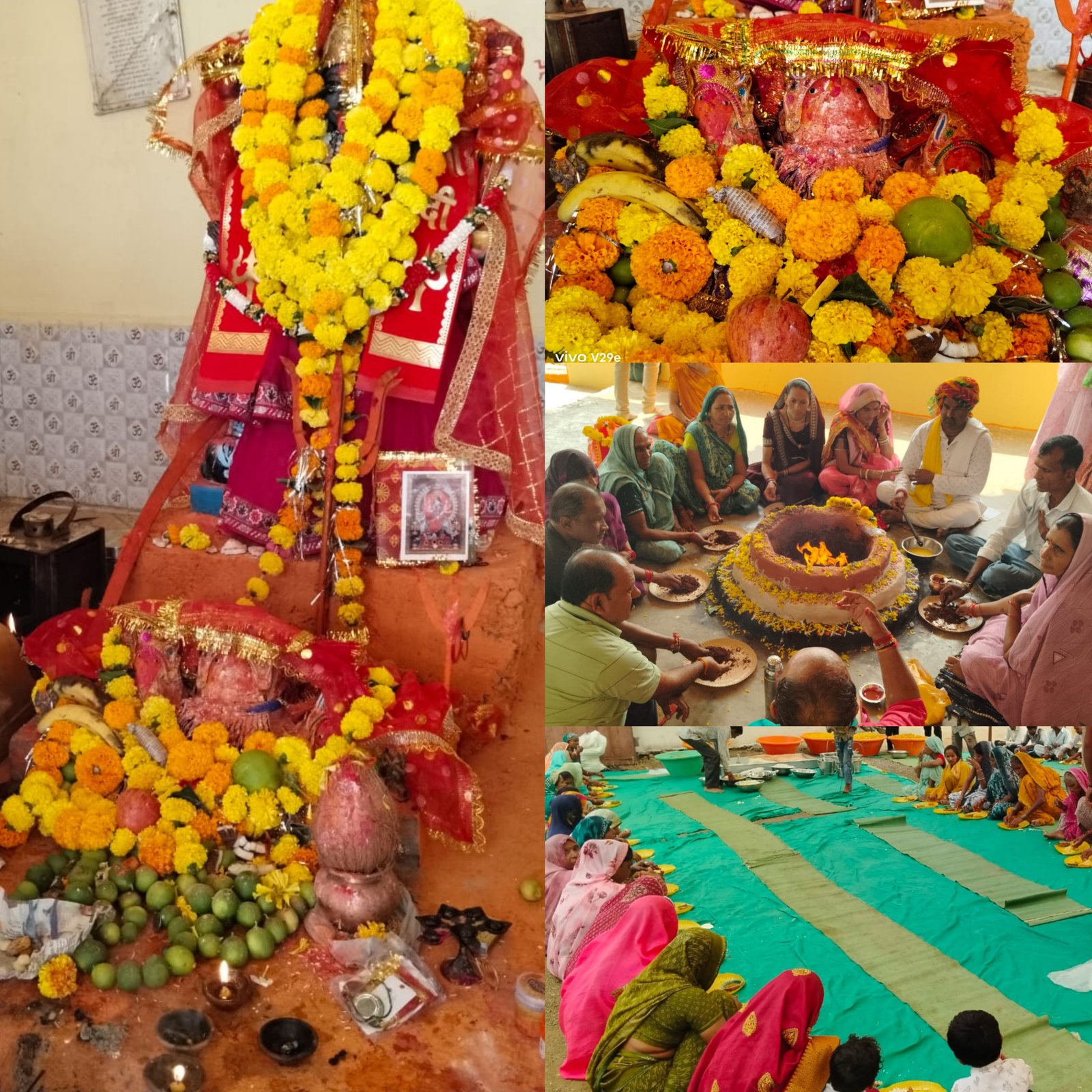 अष्टमी पर हवन-पूजन, कन्याभोज और भंडारे का आयोजन