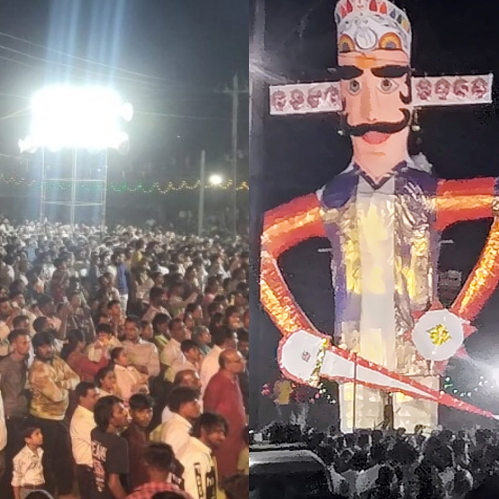 जय श्रीराम के जयकारों से गूंजा मनावर, आस्था और उल्लास के साथ हुआ रावण दहन