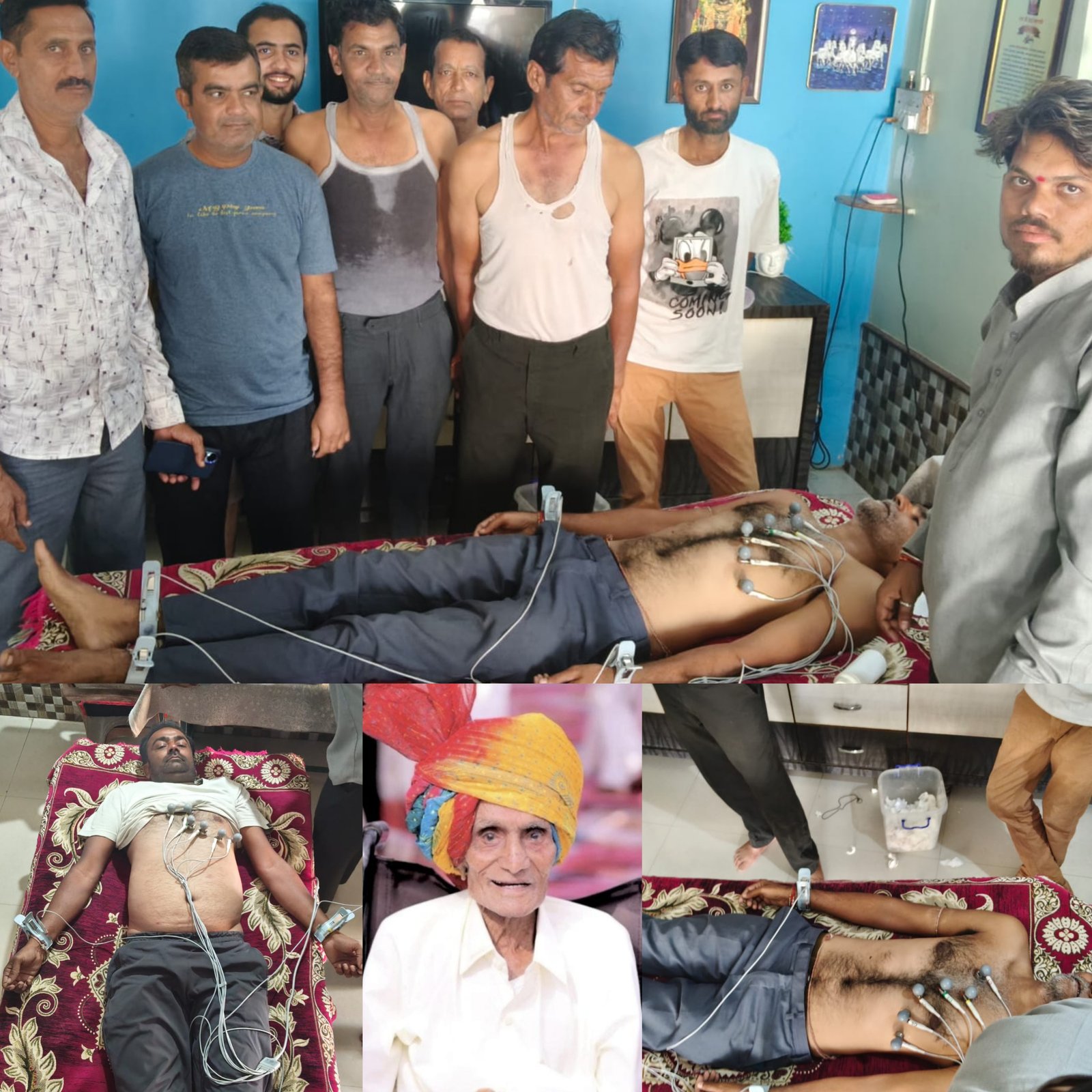 स्व. खेमाजी गेहलोत की स्मृति में गुलाटी में नि:शुल्क ईसीजी शिविर, 99 ग्रामीणों की हुई जांच