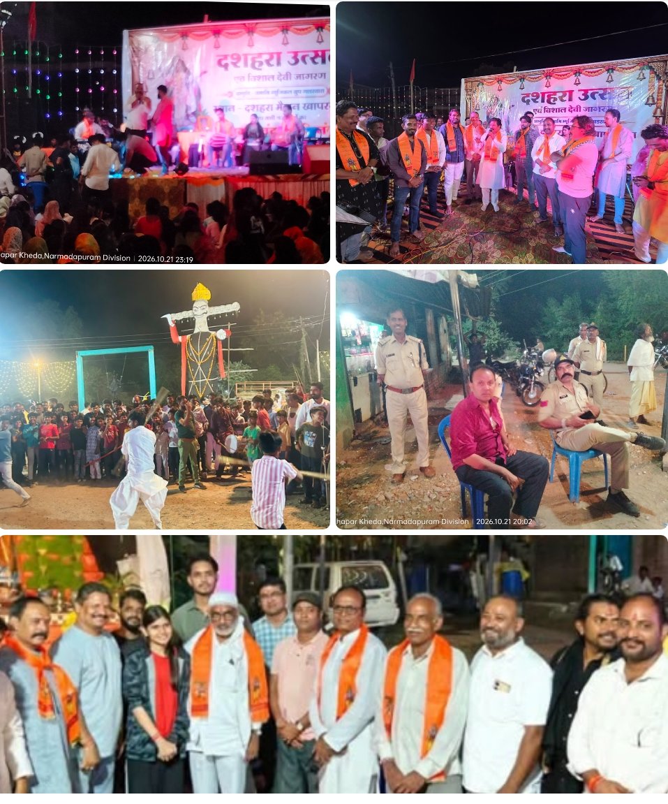 *दशहरा मैदान खापरखेड़ा में विशाल देवी जागरण, मां काली की झांकियों ने मन मोहा*